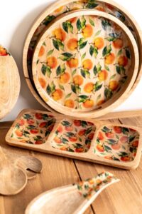 Vaisselle en bois de manguier - La vitaminée avec Amalfi - Table Passion